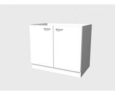Smart Möbel Spülenunterschrank ohne Arbeitsplatte 100 cm Weiß - Witus