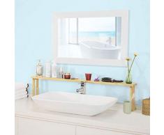 SoBuy KCR01-N Spülbeckenregal Gewürzregal Küchenregal Blumenregal Tischregal Mehrzweck-Regal aus Kautschukholz Natur BHT ca.: 111x24x10cm