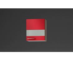 idealShopping GmbH Glashängeschrank OGH556-9 in rot glänzend