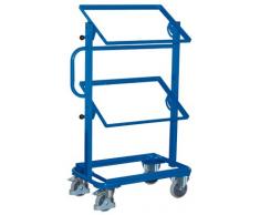 Beistellwagen, 3 offene Rahmen (2x neigbar, 1x fest), Ladefläche 612x412 mm