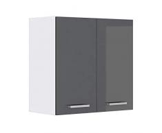 Vicco Küchenschrank Hängeschrank Unterschrank Küchenschränke Küchenunterschrank Arbeitsplatte, Möbel verfügbar in anthrazit und weiß (anthrazit ohne Arbeitsplatte, Hängeschrank 60 cm)