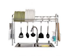 ZYH-shelf Edelstahl Abtropfbrett, Ablaufkorb Spülbeckenregal Ablagefach Trockenablage Ablage Regalständer