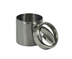 KELA 21381, Schwingdeckeleimer 1,5 l, Edelstahl, Ano, Silber Matt