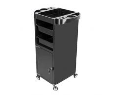 Aufbewahrungswagen für Friseursaloninstrumente,Salon Schönheits-Frisuren-Rollen Trolley Cart mit 2 Schubladen Haartrockner Tray Tool,Spa Friseur Rollwagen