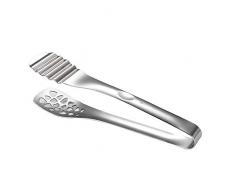 Feli546Bruce Lebensmittelzange, Lebensmittelbrotsteakzange Aus Edelstahl Küchenbuffet Mit Kochclips Halb hohl