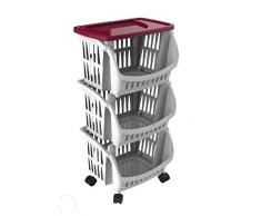 Bama Tidy Küchenrollwagen, Bordeauxrot