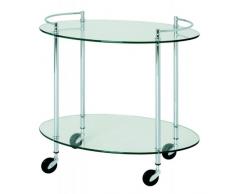 HAKU Möbel 85268 Servierwagen 68 x 46 x 63 cm, chrom