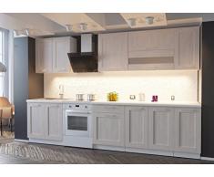 NEU komplette Küche MOHITO 260 cm Lärche Sibia matt