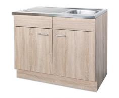 ROLLER Spülenunterschrank - Sonoma Eiche - 100x50 cm