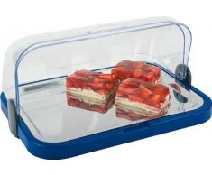 Kühlvitrine Buffet-Vitrine EINFACH in BLAU 4 Teilig inkl. Kühlakkus *1A*