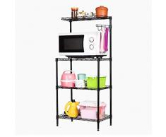 Generic Storage UnitsTier Servierwagen Allzweckregal Metall Mesh Regal Regal Lagereinheit All