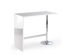 Bartisch Stehtisch, Küchentheke, Beistelltisch (B/H/T: 120 x 105 x 60 cm), verchromtes Metallgestell