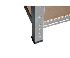 shelfplaza® HOME Steckregal 180x50x23cm verzinkt 6 Böden - Kellerregal Lagerregal Metallregal Schwerlastregal Garagenregal Fachbodenregal Werkstattregal Haushaltsregal Ordnerregal