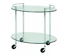 HAKU Möbel 85868 Servierwagen 68 x 46 x 63 cm, edelstahloptik