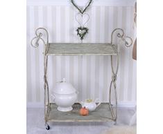Etagenwagen Teetisch Shabby Chic Serviertisch Räder Barwagen Küchenwagen Palazzo Exclusiv