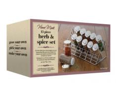 Kitchen Craft Gewürzregal verchromt, 12 Gläser