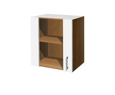 Flex-Well Küchen-Glashängeschrank COSMO - Hängeschrank - 1-türig - Breite 50 cm - Weiß