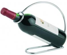 APS 30333 Weinflaschenhalter 22 x 6cm, H: 20,5cm, Metall verchromt