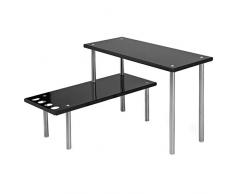 bremermann Küchen-Eckregal, Küchenregal, Gewürzregal (Schwarz)