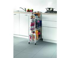 Metaltex 341403 014 Slim Allzweckwagen 3-Etagen, weiÃ?