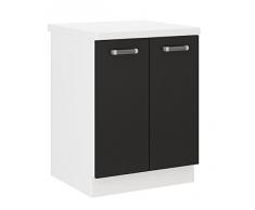 Küchen Unterschrank 60 cm für das Modell ,,Omega 240 Schwarz + Weiss