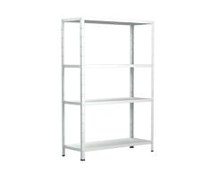 Schulte Regalwelt Lagerregal mit 4 PowerMAX-Fachböden, 190x100x40cm Regalsystem, Steckregal mit einfacher Montage ohne Verschrauben, Traglast je Boden bis zu 65 Kg (bis zu 260 Kg Gesamttraglast)