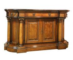 Klassische Anrichte Buffetschrank mit 2 Türen und 2 Schubladen. Geräumige Anrichte im klassischen Stil Made in Italy, handgemachtes Möbel aus Holz.