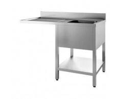 Pginox Spülzentrum 1 Becken rechts 120 x 60 x 85 cm