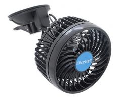 Mitchell Ventilator, Autoventilator mit Saugnapf, Gebläse Klimaanlage Fan / Fans , klein / mini Ventilatoren, KFZ Lüfter, Kühlung, Kühlgerät 115 mm 12V