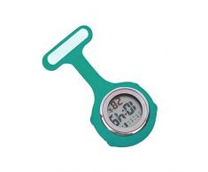 Rosepoem Bunte Multi-Funktions-Digital-Silikonkautschuk-Krankenschwesteruhr-Uhr pink