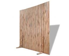 Xingshuoonline Raumteiler/Zaunfeld Bambus Sichtschutzmatte Balkon Zaun 180 x 180 cm