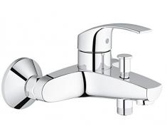GROHE Eurosmart Wannenarmatur, automatische Umstellung Wanne/Brause mit Temperaturbegrenzer und Rückflussverhinderer 33300002