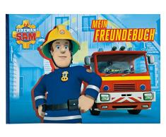 Undercover FSUT0963 - Feuerwehrmann Sam Freundebuch, DIN A5, 126 vorgedruckte Seiten mit vielen Eigenschaften zum Ausfüllen