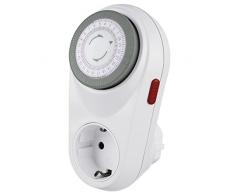 Hama Mechanische Zeitschaltuhr Curved, 1 Stück, weiß, 00137251