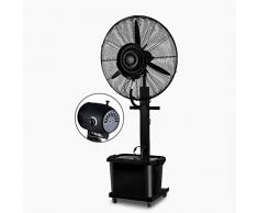 Stehender Ventilator für Industrie, Gewerbe, Wohnen, Gewächshaus, Hochleistungs-Hochgeschwindigkeits-Standventilator, oszillierend, schwarz