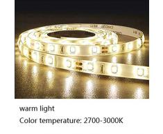 MU Haushalts-Schminkspiegel mit Anti-Fog-LED, rahmenloser Bad-Wandspiegel, ovaler Spiegel,Warmes Licht,50 * 70 cm