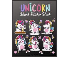 Unicorn Blank Sticker Book: Beautiful Unicorn Sticker Collecting Album - Reusable Sticker Album - Unicorn Blank Sticker Book - Blank Sticker ... Sticker Album for Kids Sticker Collection
