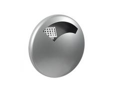 Rossignol Disco Wandascher 0,5 Liter aus pulverbeschichtetem Stahl mit UV-Absorber, Farbe:Metallgrau