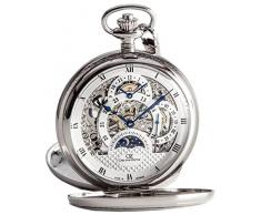 Carl von Zeyten Skeleton Mechanik Taschenuhr CVZ0038SL