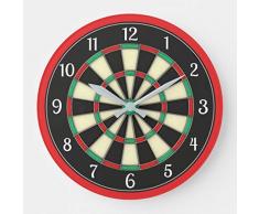 AmyyEden Witzige Wanduhren mit Dartscheibe, für Wohnzimmer, Küche, Schlafzimmer, Badezimmer, Zuhause, Büro, 30,5 cm