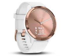Garmin vívomove HR Sport Rosegold Fitness-tracker, Roségold mit weißem Silikonarmband, M