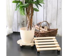 greemotion Pflanzenroller, rund, Durchmesser ca. 30 cm, 30x30x8 cm, natur, 621028