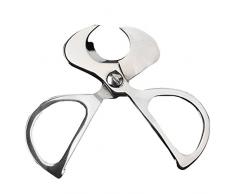 AiSi Edelstahl Zigarrenschere Zigarrenschneider Zigarren Schneider Messer Schere Taschenwerkzeuge Silber