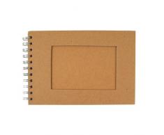 Spiralalbum Passepartout natur quer DIN A6, 30 Bg