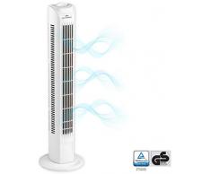 Commodoor Turmlüfter 45W I 3 Geschwindigkeitsstufen I Tower Fan 78cm I Ventilator hoch I Turmventilator leise I Standventilator I Säulenventilator I Oscillating Fan I Air Conditioner