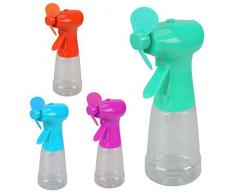 Riya 4 x Wasser Sprüh Ventilator Wassersprüh Handventilator Wassersprüher Abkühlung