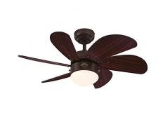 Westinghouse Lighting Turbo Swirl Deckenventilator mit Licht, [Modell/Farbe]:Espresso. Flügel Wenge 76 cm