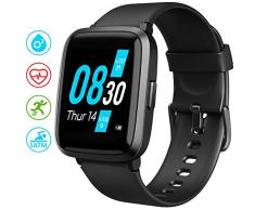UMIDIGI Smartwatch UFit, Fitness Tracker Armbanduhr mit Blutsauerstoff-Monitor(SpO2) Blutdruck Messgerät Pulsuhr 5 ATM Fitness Uhr sportuhr Pulsoximeter für Damen Herren Smart Watch für iOS Android