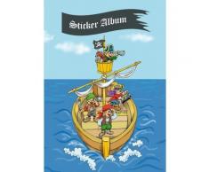 HERMA 15417 Stickeralbum Piraten Abenteuer DIN A5 leer (16 Seiten, beschichtetes Spezialpapier) Sticker Sammelalbum zum sammeln, 1 Stickerbuch für Jungen, blanko