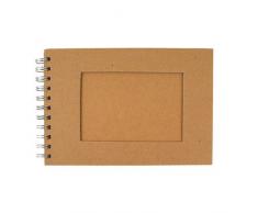 Spiralalbum Passepartout natur quer DIN A5, 30 Bg